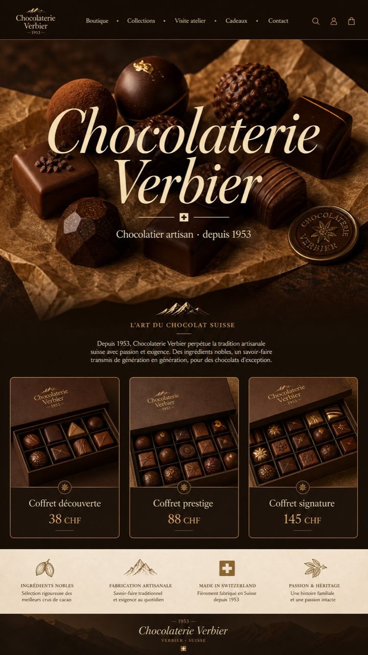 Concept Khoma · Chocolatier