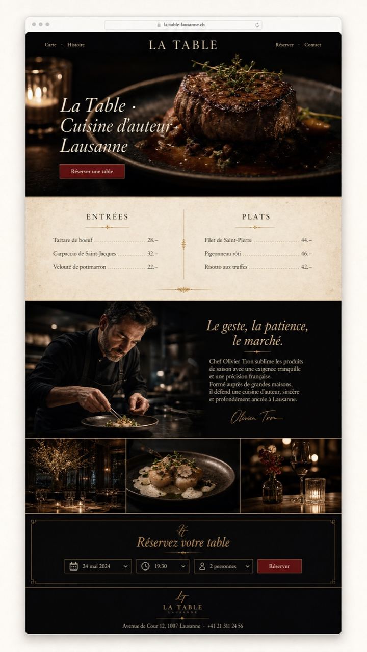 Concept Khoma · Restaurant gastronomique